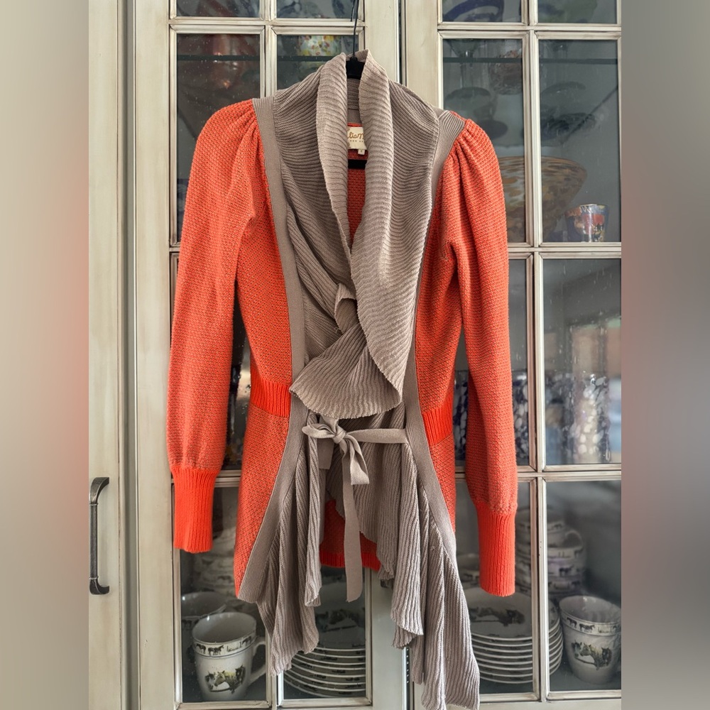 Lia Molly New Orleans Orange Cardigan